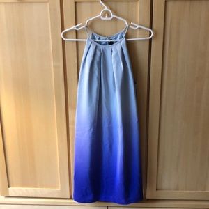 Jay Godfrey Silk Blue Ombré Dress